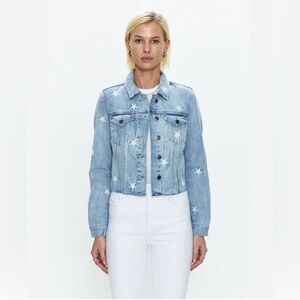Pistola Light Blue Star Jean Jacket